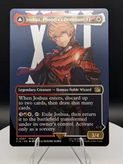 Joshua, Phoenix's Dominant Borderless Regular: Final Fantasy MTG (NM) - Image 1