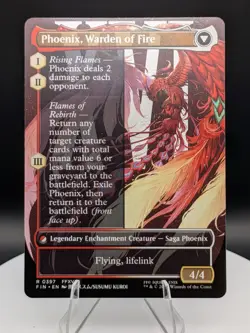 Joshua, Phoenix's Dominant Borderless Regular: Final Fantasy MTG (NM) - Image 2