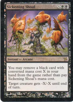 MTG: Betrayers of Kamigawa: Foil Sickening Shoal: Lightly Played Condition - Image 1