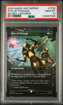 2024 Magic MTG MARVEL SECRET LAIR Wolverine Rite of Passage #1739 PSA 10 #7956 - Image 1