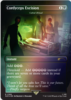 Cordyceps Excision - Cabal Ritual Foil Secret Lair Drop Foil PlayStation mtg - Image 1