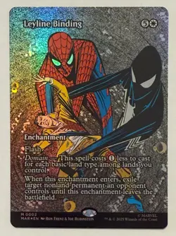 Leyline Binding Borderless Foil - Marvel Universe Eternal-Legal MTG - Image 1