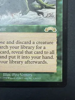 Survival of the Fittest 129/143 Exodus Vintage Magic the Gathering 1998 - Image 5