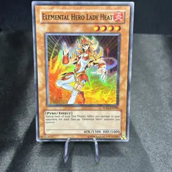 YUGIOH TCG ELEMENTAL HERO LADY HEAT PP02-EN008 SUPER RARE - Image 1