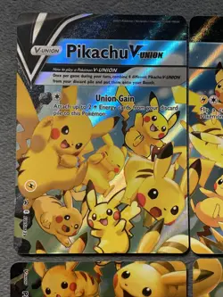 Pikachu V-Union Set Pokemon Cards Lot SWSH 139 140 141 142 NM Get All - Image 5