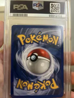 Pokemon 2000 Base Set 2 Clefable Holo Swirl Card CGC 7 PSA Graded - Image 2