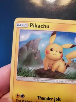 Pikachu SM183 Holo Black Star Promo Pokemon TCG Card Sun Moon Swirl Near Mint NM - Image 5
