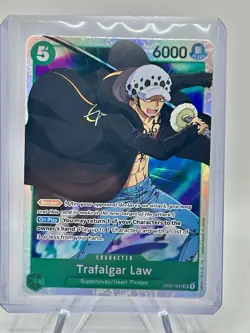 One Piece Card Game English Romance Dawn SR OP01-047 Trafalgar Law PRB01 - Image 1