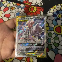 Mewtwo & Mew GX Tag Team SM191 2019 Power Partnership Tins Black Star Promo Card - Image 3