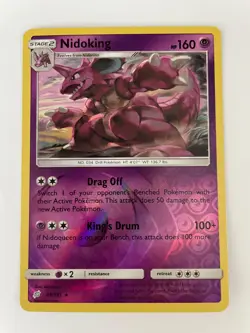 Nidoking 59/181 Team Up Reverse Holo NM Pokemon Card English NM/MINT - Image 1