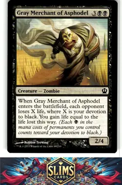 Magic the Gathering MTG Theros Gray Merchant of Asphodel #89 Buy 2 Get 1 - Image 1