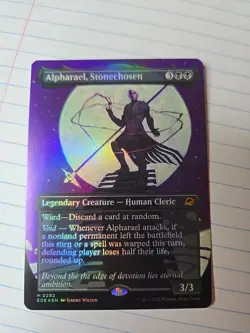 #292 Alpharael, Stonechosen (Borderless) Edge of Eternities Mythic Foil - Image 1