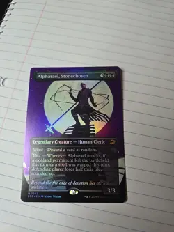 #292 Alpharael, Stonechosen (Borderless) Edge of Eternities Mythic Foil - Image 2