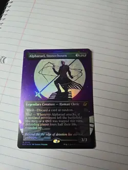 #292 Alpharael, Stonechosen (Borderless) Edge of Eternities Mythic Foil - Image 3