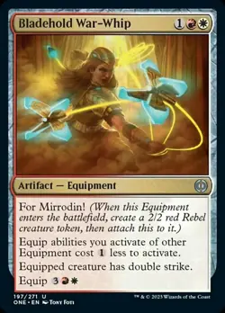 Bladehold War-Whip Light Play, English Magic the Gathering MTG Phyrexia: All Wil - Image 1