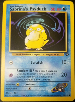 Pokemon Sabrina's Psyduck 99/132 Gym Challenge (2000) - Image 1
