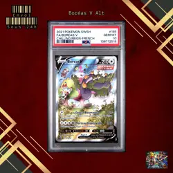 🇫🇷 BOREAS V ALTERNATIVE PSA 10 - REIGNE DE GLACE 185/198 EB FR Pokemon 🇫🇷 - Image 1