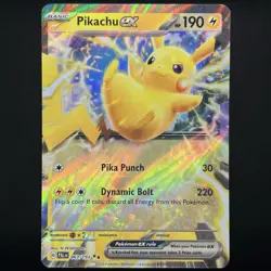 Pokemon TCG Paldea Evolved Pikachu EX Holo Double Rare 063/193 NM - Image 1