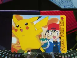 Pokemon Pocket Monsters Vending Prism Holo Vintage Sticker #21 PIKACHU rare - Image 2