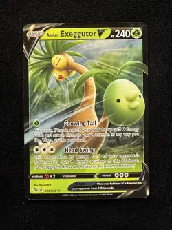 Alolan Exeggutor V 5/78 Pokemon GO Holo Rare V NM - Image 1