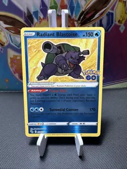 Pokemon TCG. Radiant Blastoise 18/78 Pokemon Go Stamped Holo Rare (NEAR MINT) 🐢 - Image 1