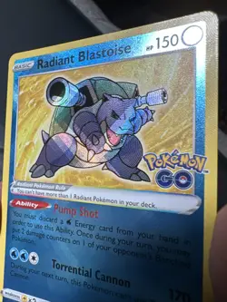 Pokemon TCG. Radiant Blastoise 18/78 Pokemon Go Stamped Holo Rare (NEAR MINT) 🐢 - Image 3