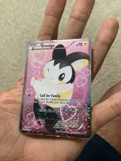 Pokemon Emolga RC23/RC25 Legendary Treasures Radiant Collection Full Art Holo MP - Image 3