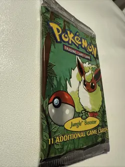 Pokemon 1999 Jungle Booster Pack Flareon Vintage Sealed - Image 2