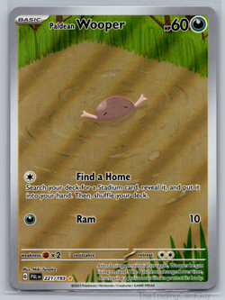 Paldean Wooper - 221/193 Illustration Rare Pokemon TCG SV02: Paldea Evolved NM - Image 1