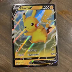 Pokemon TCG Pikachu V 086/264 Fusion Strike Ultra Rare Holo Near Mint NM - Image 1