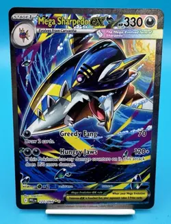 Mega Sharpedo ex 127/094 Special Illustration SIR Pokemon Phantasmal Flames 🔥🦈 - Image 1