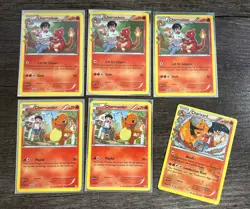 (2) Charmander, (3) Charmeleon, Charizard RC 3-5 Pokemon Radiant Collection Lot - Image 1