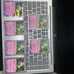 🌀Pokemon TCG LOT 5x Mimikyu 037/091 Holo Swirl Trick or Trade 2024🌀 - Image 1