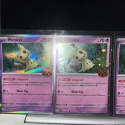 🌀Pokemon TCG LOT 5x Mimikyu 037/091 Holo Swirl Trick or Trade 2024🌀 - Image 2