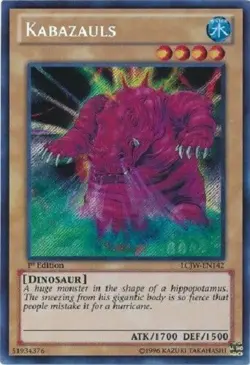 *** KABAZAULS *** 1ST EDITION SECRET RARE LCJW-EN142 (LP) YUGIOH! - Image 1