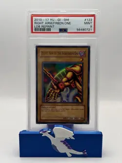 Yu-Gi-Oh! TCG Right Arm 2010-17 #122 LOB REPRINT PSA 9 - Image 1