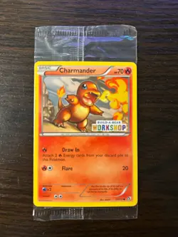 Charmander Build a Bear Pokemon Card Promo Trading Card TCG SEALED NM - Image 1