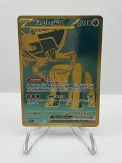 Ting-Lu EX 244/091 Paldean Fates Gold Secret Rare Pokemon TCG Card - Image 1
