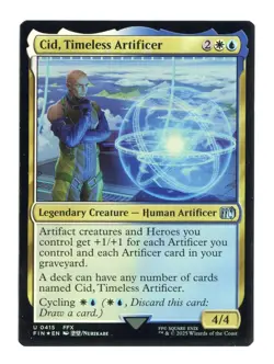 Cid, Timeless Artificer (0415) U 415 Foil Final Fantasy MTG Card NM - Image 1