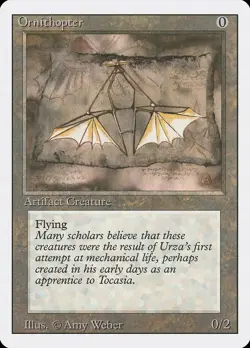 Ornithopter NM/SP 3rd/4th/5th Edition MTG Magic the Gathering Artifact Eng Card - Image 1