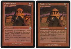 Citadel of Pain x2 2x 2000 Prophecy Red Uncommon Enchantment MTG LP AZ1 - Image 1