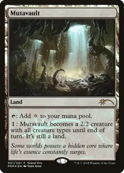 MTG Promo Grand Prix 2018 *FOIL* Mutavault #001 - Image 1