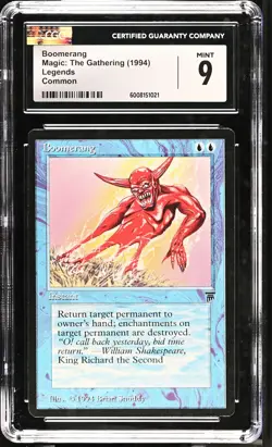 BOOMERANG Legends C CGC 9 MTG [Nostalgium] - Image 1