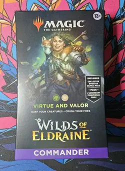 Virtue and Valor Wilds of Eldraine Commander Deck MTG New Sealed Magic Gathering - Image 1
