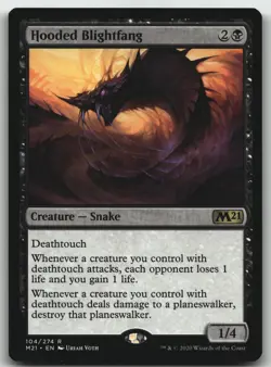 Hooded Blightfang R Core Set 2021 104 LP - Image 1