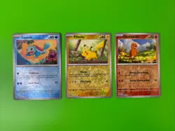 Pokemon Binder Collection Costco Exclusive Cosmos Reverse Holo Pikachu Squirtle - Image 1