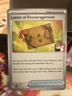 Pokemon TCG Letter of Encouragement OBF 189/197 Play! Prize Pack Series NM - Image 1