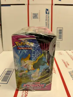 Pokemon Fusion Strike Booster Box - Factory Sealed In Acrylic Case - Image 3