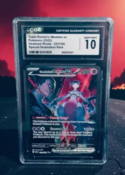 Pokemon Team Rockets Mewtwo ex 231/182 CGC 10/ Special Illustration Rare 🔥 🔥 - Image 1