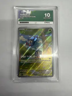 Pokemon TCG 151 GEM MINT tangela 178/165 Ace graded Gem mint 10 Low Pop English - Image 1